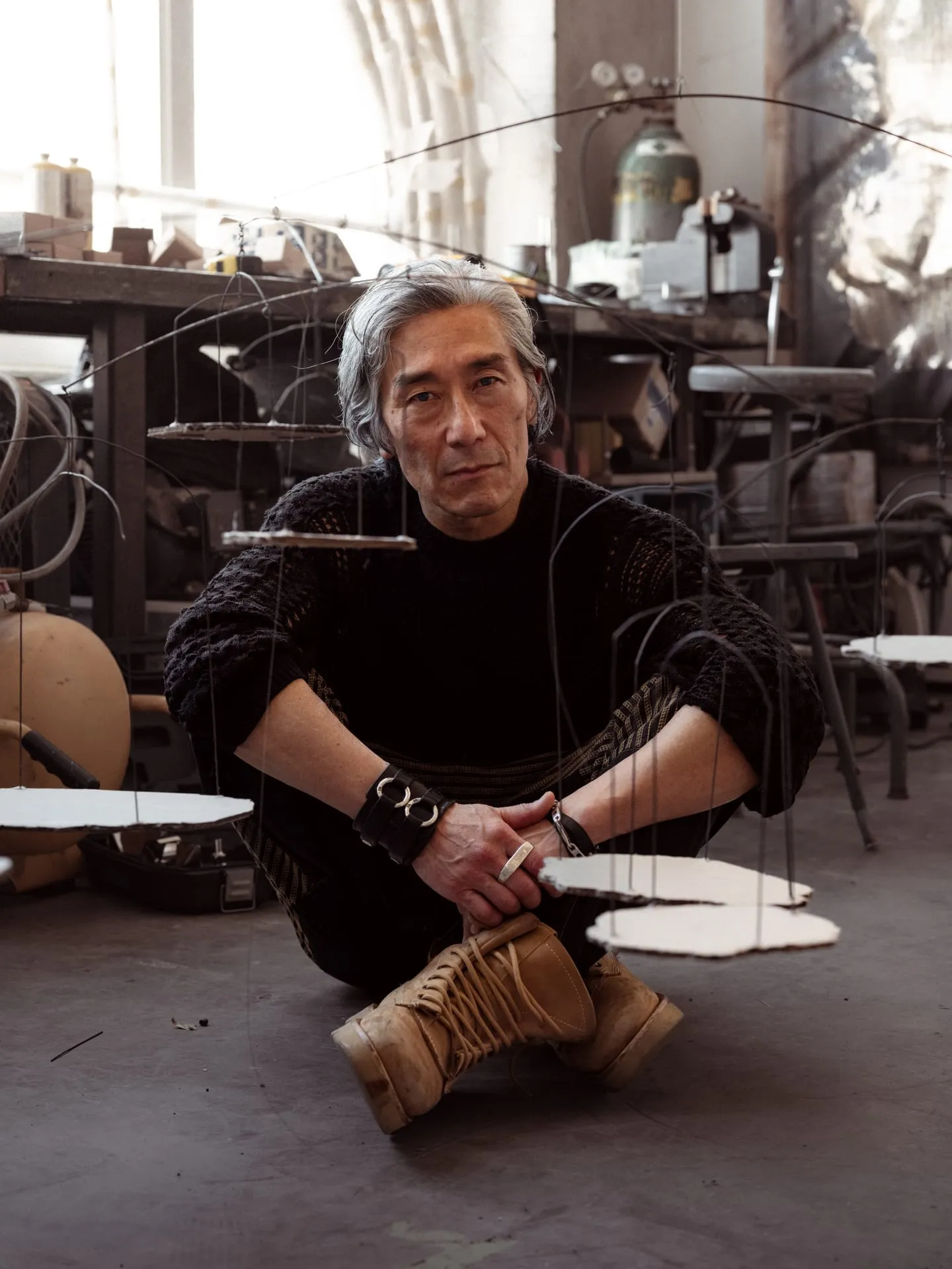 Michael Joo constructed a small-scale model of his latest work from wire and cardboard, a prototype for the full-size version now on view at the Venice Biennale.