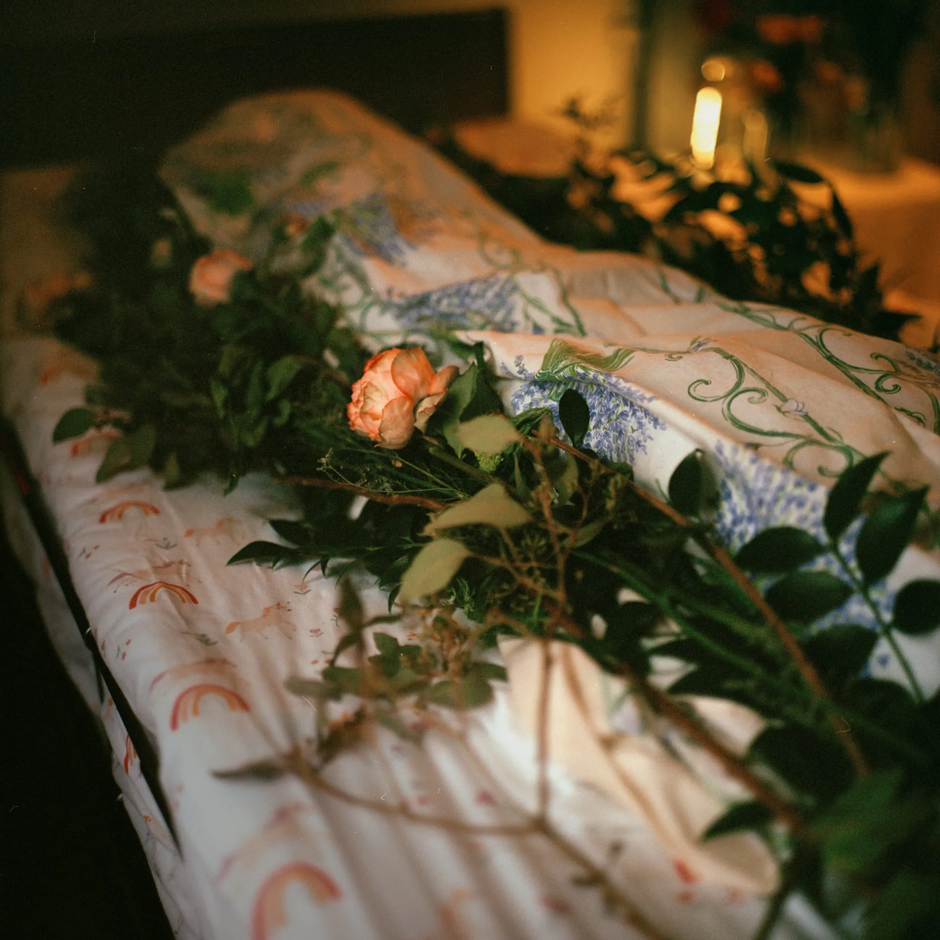 “She went to hospital for a bad cold on the 13th of February. While she was there, they found stage 4 lung cancer. It had metastasized and it was everywhere, even in her brain.” Just two or so weeks after the guest caught a cold from her grandson, everything had changed. She arrived at this house determined to die.