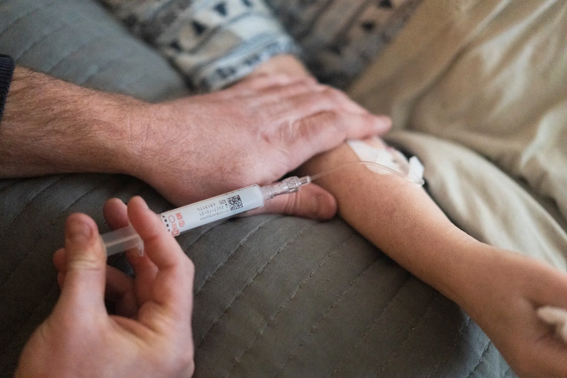 “I’m going to take Paula’s hand now.”

The doctor explained that it would feel just like falling asleep.