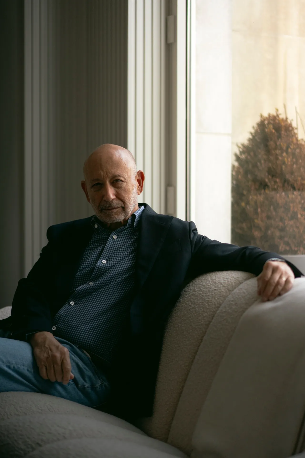 Lloyd Blankfein, former CEO of Goldman Sachs, at his home nearby Central Park.
