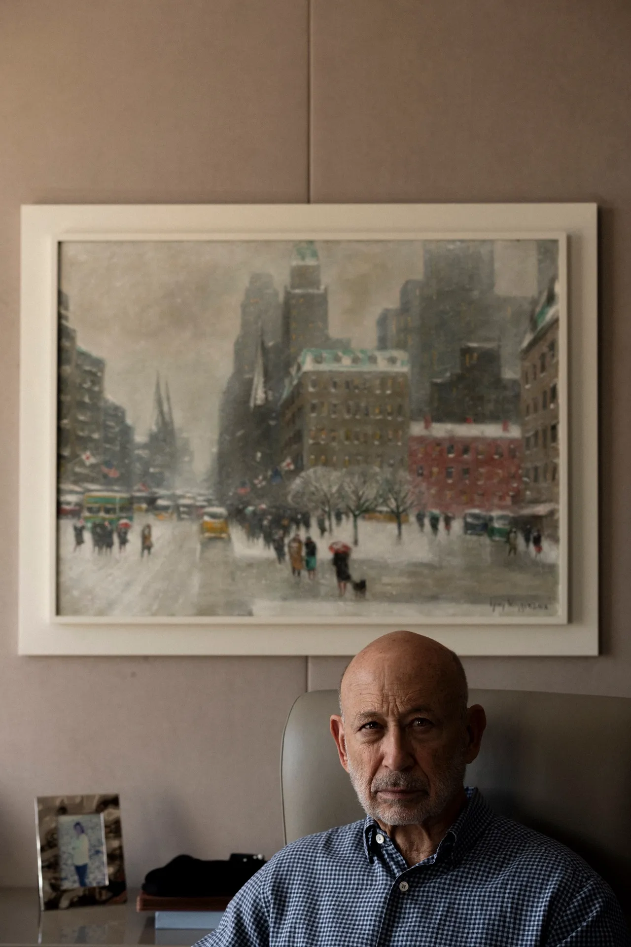 Lloyd Blankfein, former CEO of Goldman Sachs, at his home nearby Central Park.