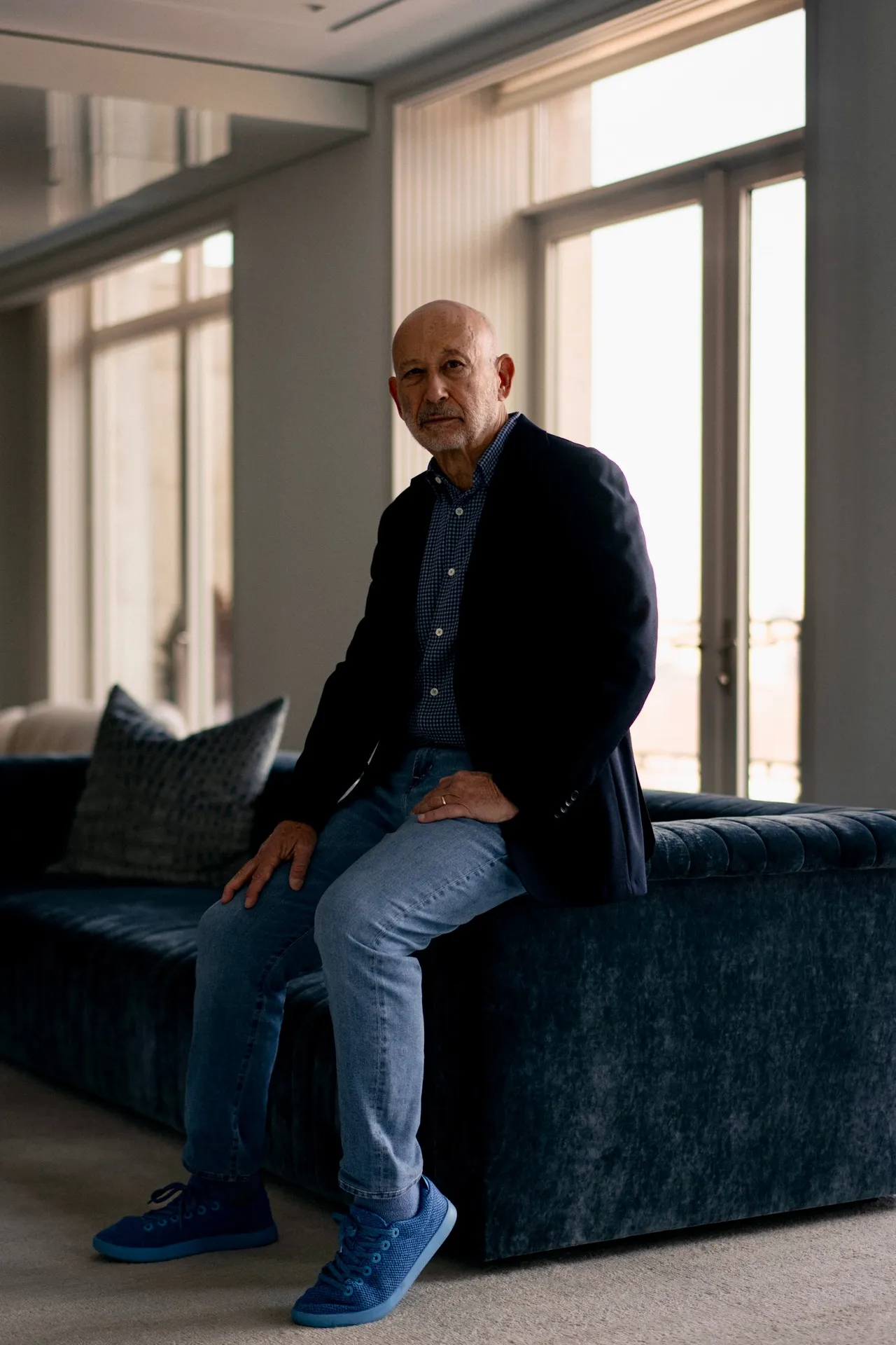 Lloyd Blankfein, former CEO of Goldman Sachs, at his home nearby Central Park.
