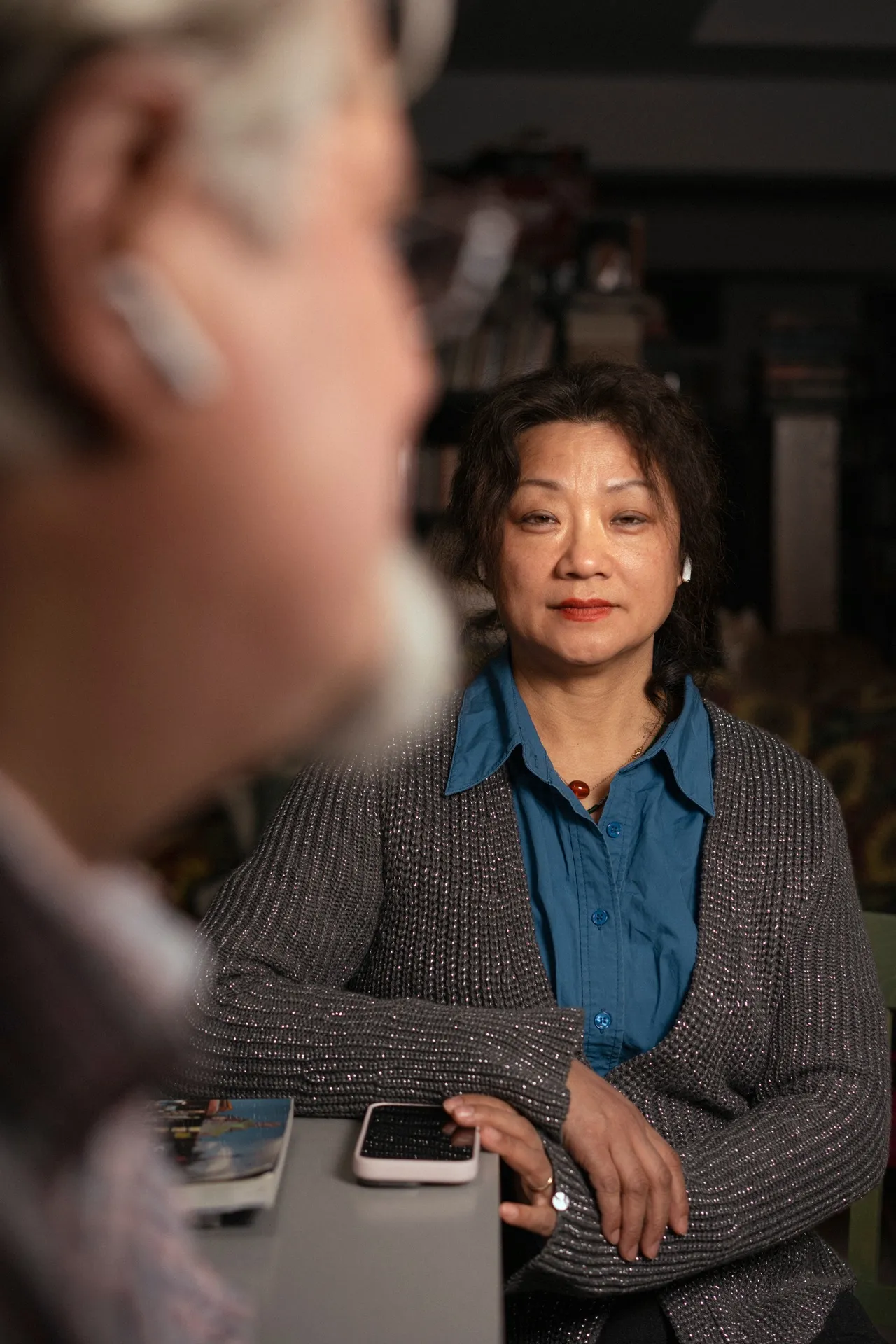 In September 2022, Ms. Liang booked a one-way flight to the U.S. Though she appreciates the translation apps, she is committed to learning English.